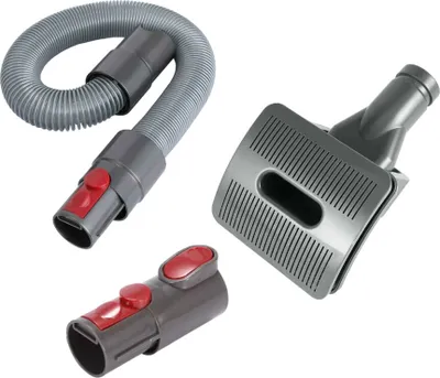 Produktbild von Trade-Shop 3in1 Set: Haustier-Bürste + Verlängerungsschlauch + Zwischen-Adapter kompatibel mit Dyson DC11 DC14 DC15 DC16 DC17 DC18 DC19 DC19 T2 DC20