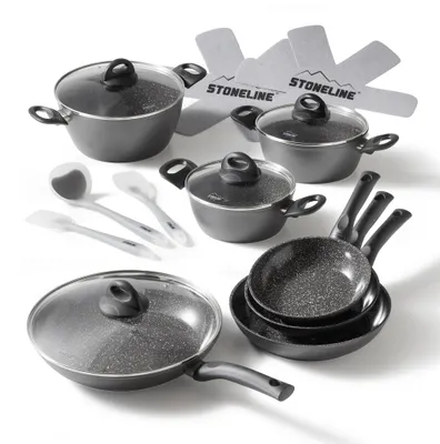 Produktbild von STONELINE® CERAMIC Keramik Kochgeschirr-Set 16-teilig 18/20/24/28 | mit Deckeln