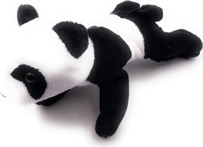 Produktbild von Onwomania Plüschtier Stofftier Kuscheltier Pandabär Bambusbär Panda Länge 18 cm Mehrfarbig