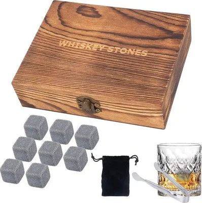 Produktbild von Whisky-Steine-Set - recycelbare Eiswürfel für einzigartige Getränkeerlebnisse