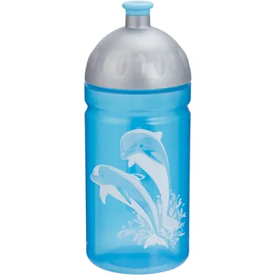 Zdjęcie produktu dla Step by Step Happy Dolphins, 500 ml, Srebrny, Turkusowy, Ruchoma pokrywka