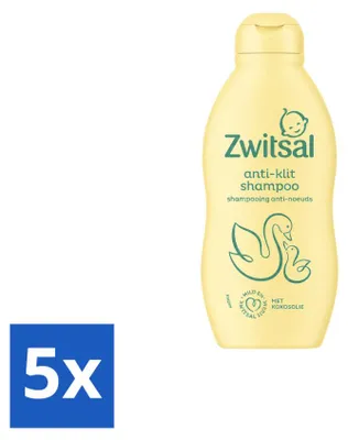 Produktbild von 5 x Zwitsal Baby Anti-Klit Shampoo - 200 ml - Vorteilspackung - 5 Stücke