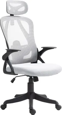 Zdjęcie produktu dla Ergonomiczne krzesło biurowe - Krzesło biurowe - Wyjątkowy komfort siedzenia, regulowane podparcie lędźwi | Kolor: Szary