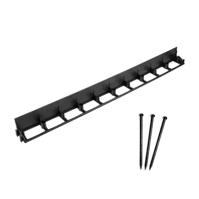 Produktbild von bepco Rasenkante - Pflasterkante 10er Set (LxH: 100 x 7,9cm) - Flexible & robuste Abgrenzung für Rasen, Beet,Pflaster, mit Kunststoff-Erdanker