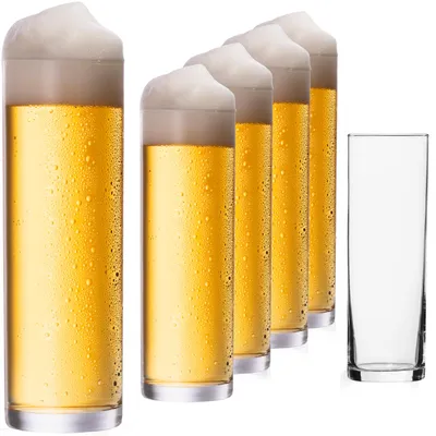 Produktbild von IMPERIAL Kölschgläser aus Glas Set 6-Teilig 200ml (max. 250ml) Kölschstangen 0,2L Bierstangen Bierglas Spülmaschinenfest