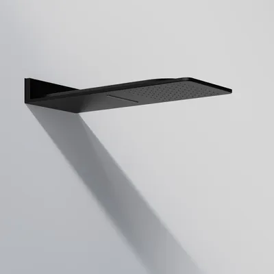Zdjęcie produktu dla Steinberg 390 - Głowica prysznicowa, 600x250 mm, 2 dysze, czarny matowy 390 5662 S