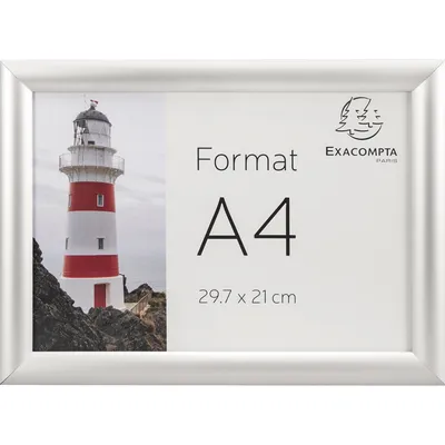 Produktbild von Exacompta Wandplakatrahmen 8494358D A4 Aluminium/Acryl