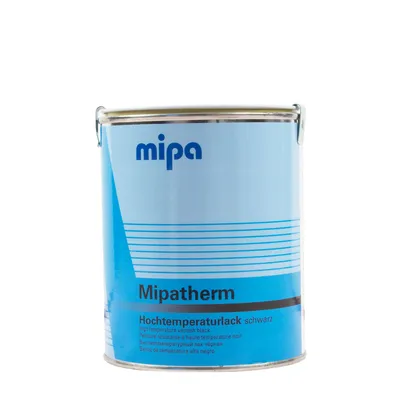 Produktbild von Mipa Mipatherm schwarz 750ml hitzebeständig 800°C Auspufflack Ofenlack