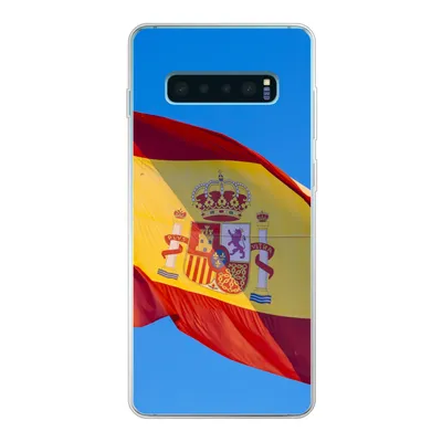 Produktbild von MuchoWow® Handyhülle Schutzhülle Hülle für Samsung Galaxy S10 Plus Die Nationalflagge von Spanien Silikon Softcase Handy Hülle - Schutzhülle
