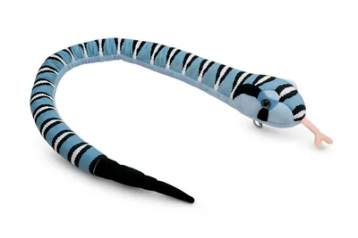 Produktbild von Kuscheltier Schlange 100 cm blau – Weiches Plüschtier Stofftier