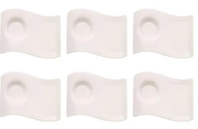 Produktbild von Villeroy & Boch NewWave Caffè 6er Set Espressountertasse 17 x 13 cm weiß Porzellan