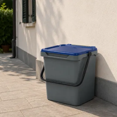 Produktbild von Foscas - Mülltonne, 40x31x39h cm Blau, 34 l Fassungsvermögen  Italy