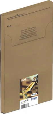 Produktbild von Epson 16XL Multipack Easy Mail Packaging - 4er-Pack - 32.4 ml - XL - Schwarz, Gelb, Cyan, Magenta - original - Blisterverpackung - Tintenpatrone - für WorkForce WF-2010, 2510, 2520, 2530, 2540, 2630, 2650, 2660, 2750, 2760