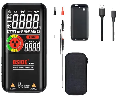 Obrázek produktu pro Digitální multimetr, dobíjecí baterie, detekce EMF, BSIDE S20