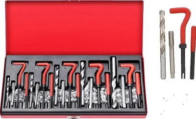 Produktbild von Gewindereparaturset, Gewindeschneider- und Gewindebohrer-Set, 131 Teile