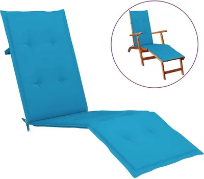 Image de Housse de chaise longue Bleu (75+105)x50x4 cm