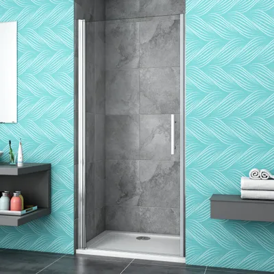 Produktbild von 90X197cm Nischentür Drehtür Eckeinstieg NANO-GLAS Duschkabine Duschabtrennung Duschwand Dusche
