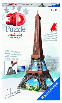Produktbild von Ravensburger 3D Mini Puzzle Eiffelturm 54 Teile Lernspielzeug