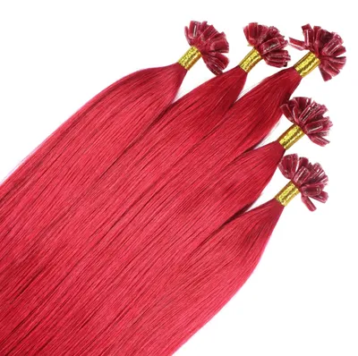 Obrázok produktu pre Bonding Extensions Premium pravý vlas #0/44 intenzívna červená 0,8 g