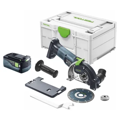Produktbild von Festool DSC-AGC 18-125 FH EB-Basic Akku Freihandtrennsystem 18 V 125 mm Brushless + 1x Akku 5,0 Ah + Systainer - ohne Ladegerät