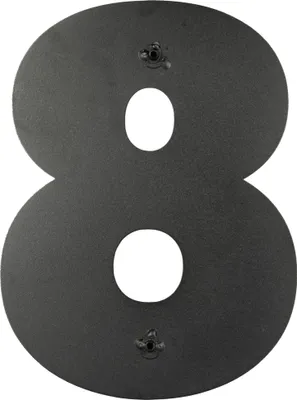 Immagine prodotto di Numero civico nero 30cm numero 8 - Per pezzo