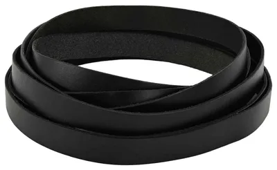 Immagine prodotto di Cintura in pelle nera, 500 x 2 cm, realizzata in pelle