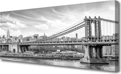 Produktbild von Tulup Leinwand-Bilder 125x50 Wandbild Canvas Kunstdruck Brücke Architektur