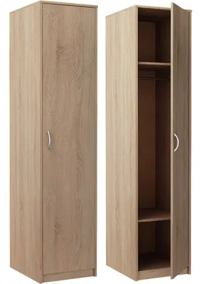 Produktbild von Schmaler Kleiderschrank SIMELA – Breite 45 cm, Eiche Sonoma