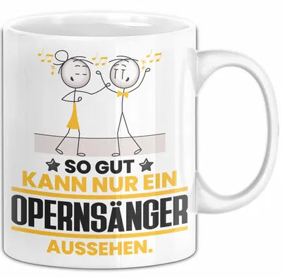 Produktbild von Opernsänger Geschenk Tasse So Gut Kann Nur Ein Opernsänger Aussehen Geschenkidee Kaffee-Becher (Weiß)