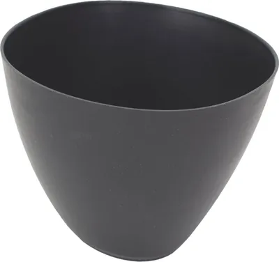 Gipsbecher Mischbecher 9cm hoch Gummischale schwarz Gipsschüssel elastisch