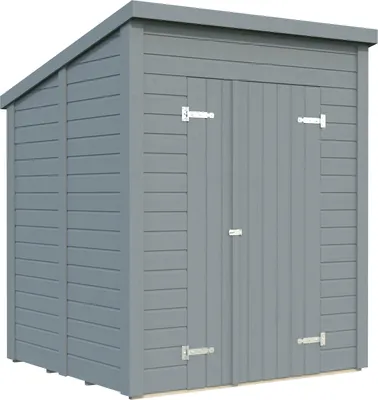Produktbild von Gartenhaus Palmako Leif 3 m² inkl. Fußboden 189 x 186 cm hellgrau