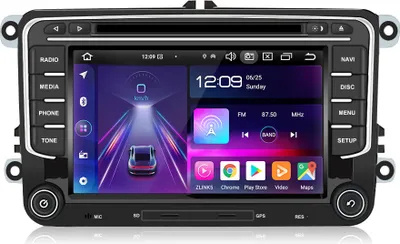 Produktbild von 7" android13 Autoradio 4+64G carplay GPS Navi Für Passat Tiguan Touran Caddy BT CD DVD USB DAB+ 4GSIM