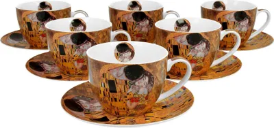 Immagine prodotto di Set di 6 tazze Klimt Il bacio 250 ml
