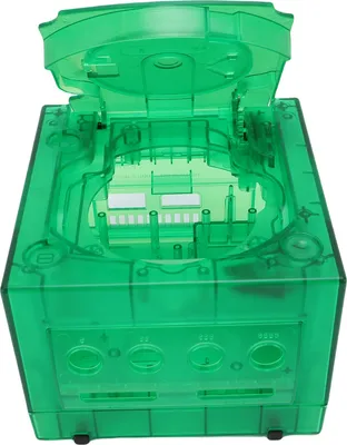 Game Console Shell Replacement for NGC GC DOL 001 DOL 101 Transparent Game Console Housing Transparent Deep Green