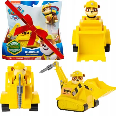 Produktbild von Spin Master Paw Patrol Rubble Bagger Fahrzeug mit Figur, Super Set