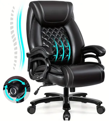 Immagine prodotto di Sedia da ufficio - Sedia per ufficio - Sedia da lavoro - Sedia ergonomica - Seduta extra larga - Capacità di carico: 226 kg