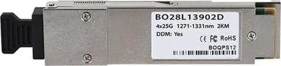 Obrázek produktu pro Kompatibilní transceiver HPE X150 JH420A QSFP28, konektor MPO/MTP, 100GBASE-PSM4, jednovidové vlákno, 4xWDM, 2KM, 0°C/+70°C, DDM (JH420A-BO)