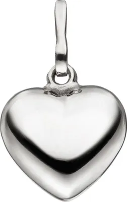 Produktbild von Anhänger Herz aus 925 Silber 11,6mm Silberanhänger Herzanhänger für Damen