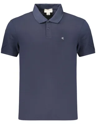 Immagine prodotto di Elegante polo da uomo blu - Maniche corte, stile classico, ricamo