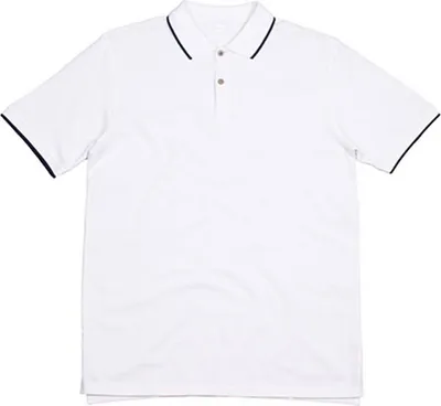 Produktbild von Mantis M191 | The Tipped Poloshirt - Mehrfarbig - Farbe: White/Navy - Größe: S