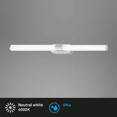 Produktbild von LED Spiegelleuchte 60 cm 8 W 4000 Kelvin 1040lm IP44 chrom Briloner