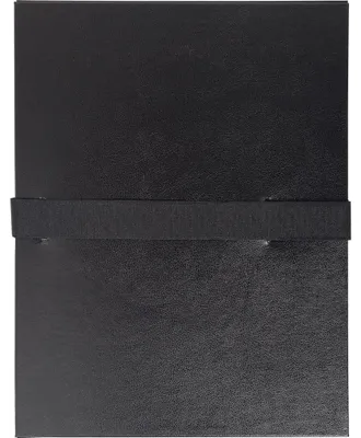 Image de Exacompta 10x Chemise dos extensible balacron et sangle scratch. Noir 621E