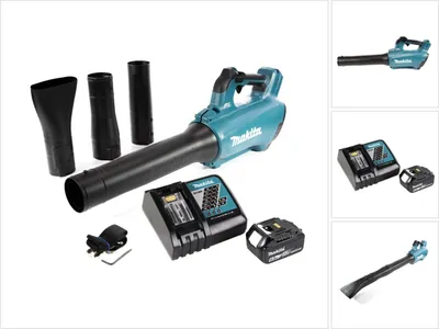 Obrázek produktu pro Akumulátorový foukač Makita DUB 184 RG1 18 V bezkartáčový + 1x akumulátor 6,0 Ah + nabíječka