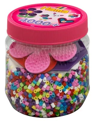 Produktbild von HAMA Dose pink+farbige Platten 4000Stü