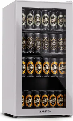 Obrázek produktu pro Klarstein Beersafe 74 Slim, lednice, 74 litrů, 3 police, panoramatická skleněná dvířka