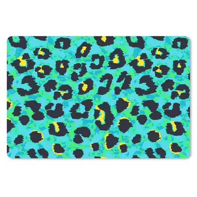 Produktbild von MuchoWow® Mauspad Mousepad Panther Druck - Neon - Tiere - Design 27x18 cm - Mousepads - Maus Mat - Pad - Mausunterlage - Büroartikel - Desk Matten