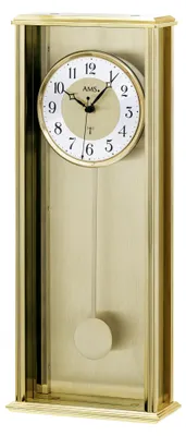 Produktbild von AMS F5281 Pendel-Funkwanduhr mit Aluminium-Metallgehäuse