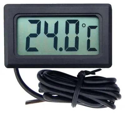 Produktbild von LCD-Panel-Thermometer -50 °C bis 100 °C Schwarz