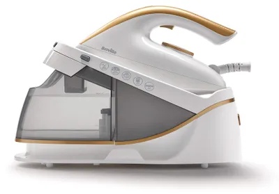 Produktbild von Breville VIN410 Dampfgenerator, Keramiksohle, 2400 Watt, 1 min Aufheizzeit, Vertikaldampf, Anti-Kalk, Abschaltautomatik