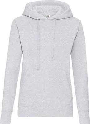 Produktbild von Fruit of the Loom 62-038-0 | Lady-Fit Classic Hooded Sweat - Farbe: Heather Grey - Größe: S